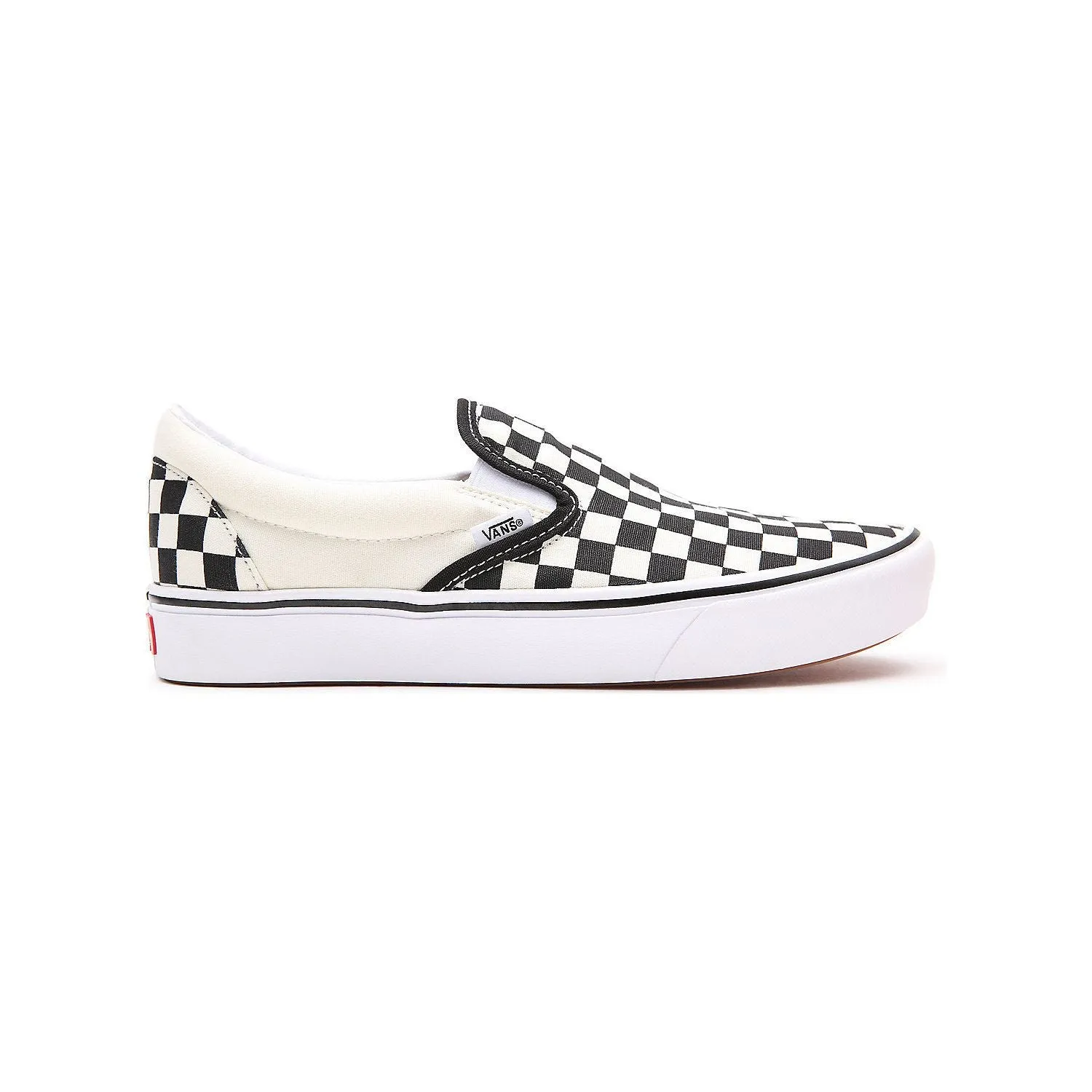 Vans Classic Slip-on Comfycush™ Checkerboard Shoe in Black Off White