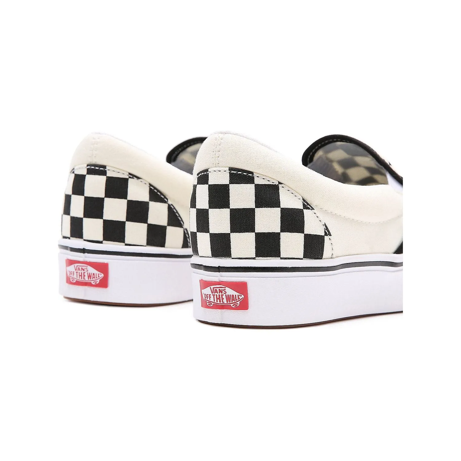 Vans Classic Slip-on Comfycush™ Checkerboard Shoe in Black Off White