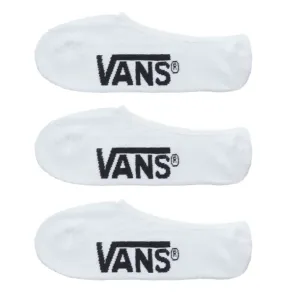 Vans Mens Socks Trainer Liner 3 Pack No Show Cotton Rich WHITE (5.5-8UK)