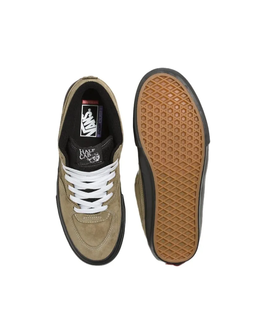 Vans Skate Half Cab - ( Pig Suede ) Olive / Black