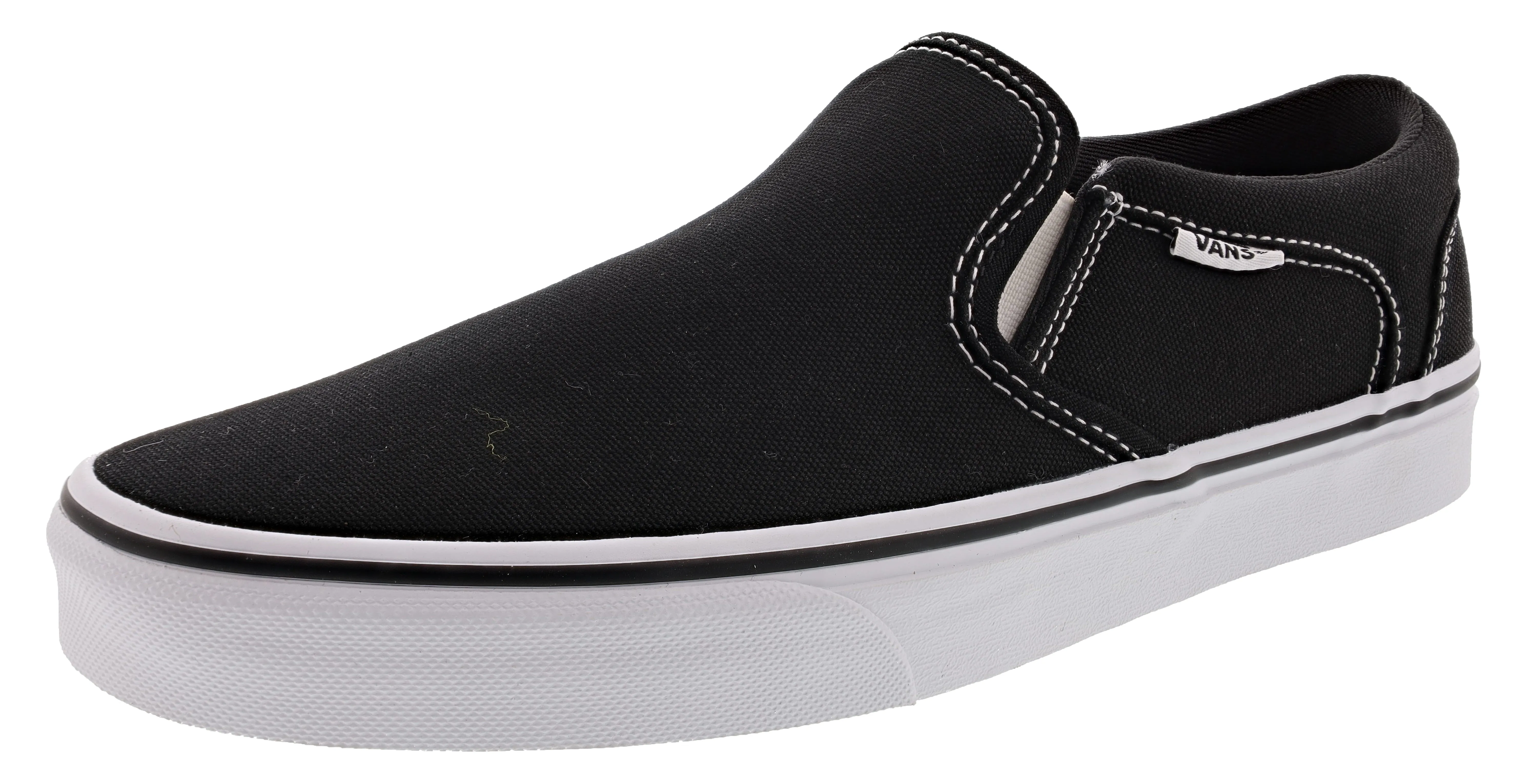 Vans Women's Asher Low Canvas Slip On Shoes