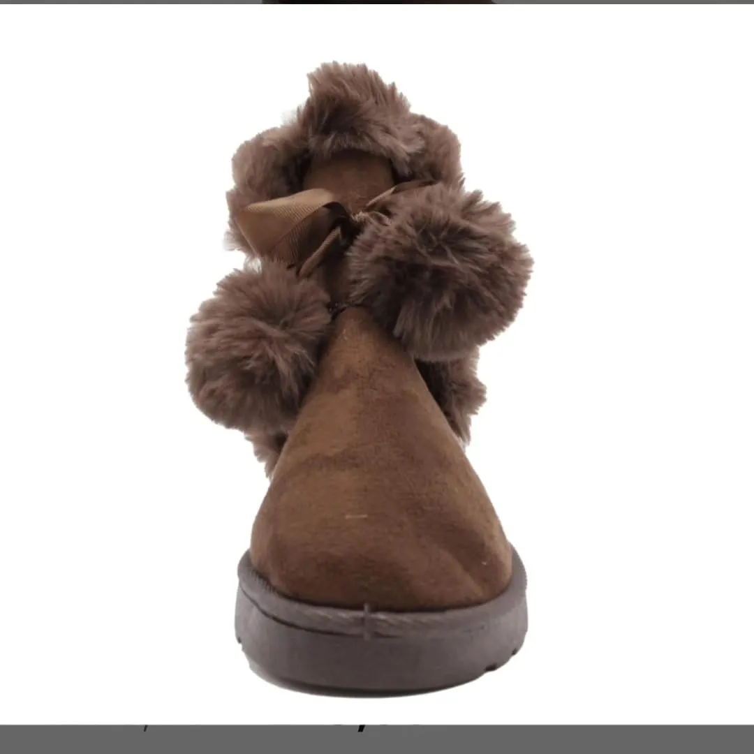 Warm Fur Cute Suede Winter Shoes