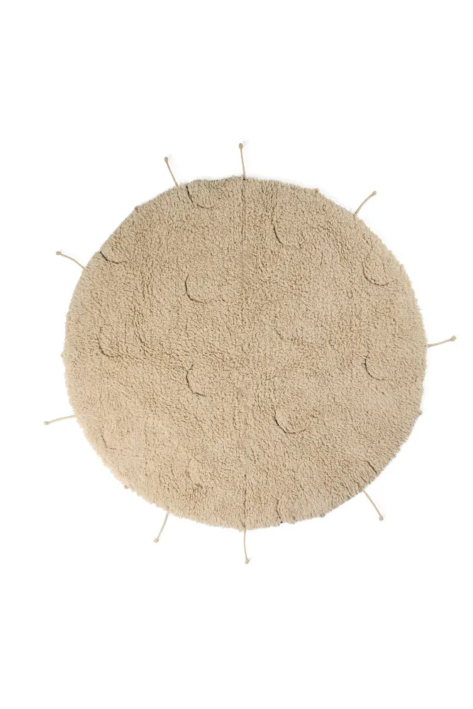 WASHABLE COTTON RUG MOON MULTISHAPE