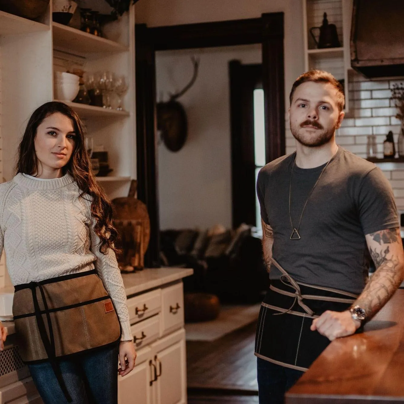 Waxed Canvas Waist Apron