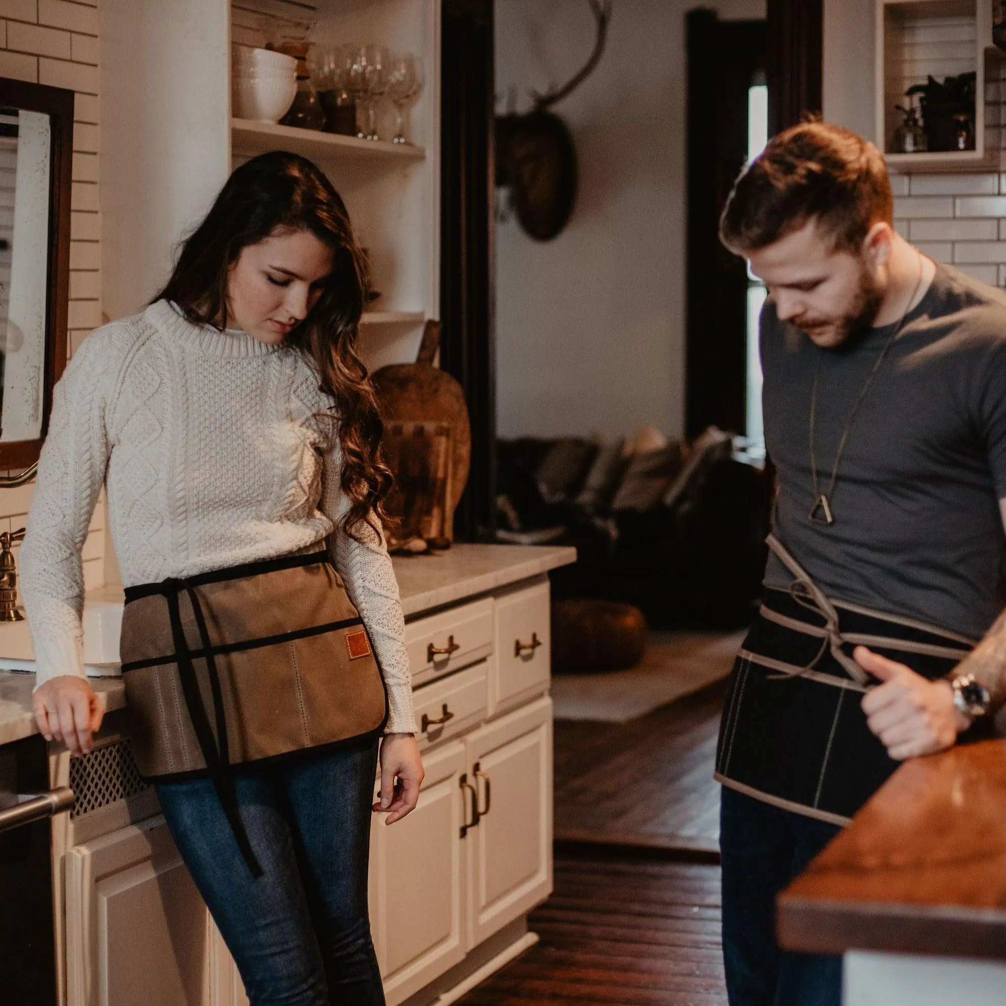 Waxed Canvas Waist Apron