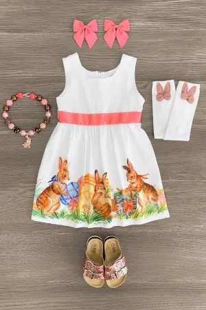 White Easter Bunny Dress