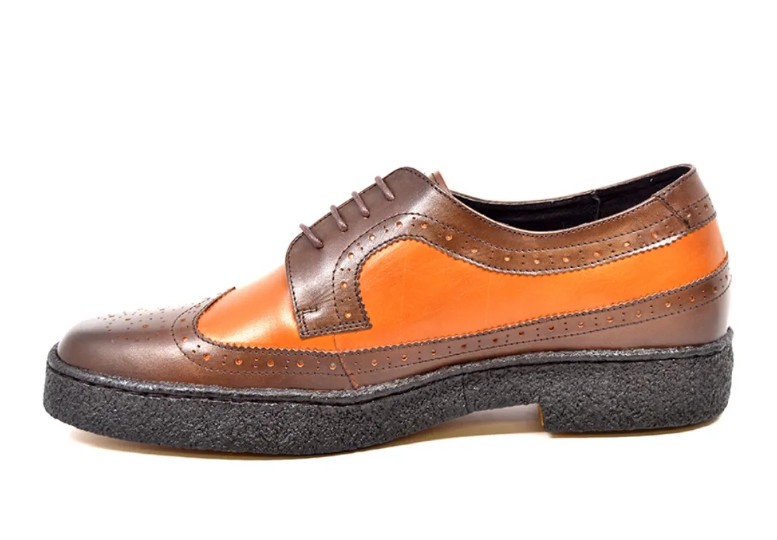 Wingtips Two tone low-cut Tan-Brown