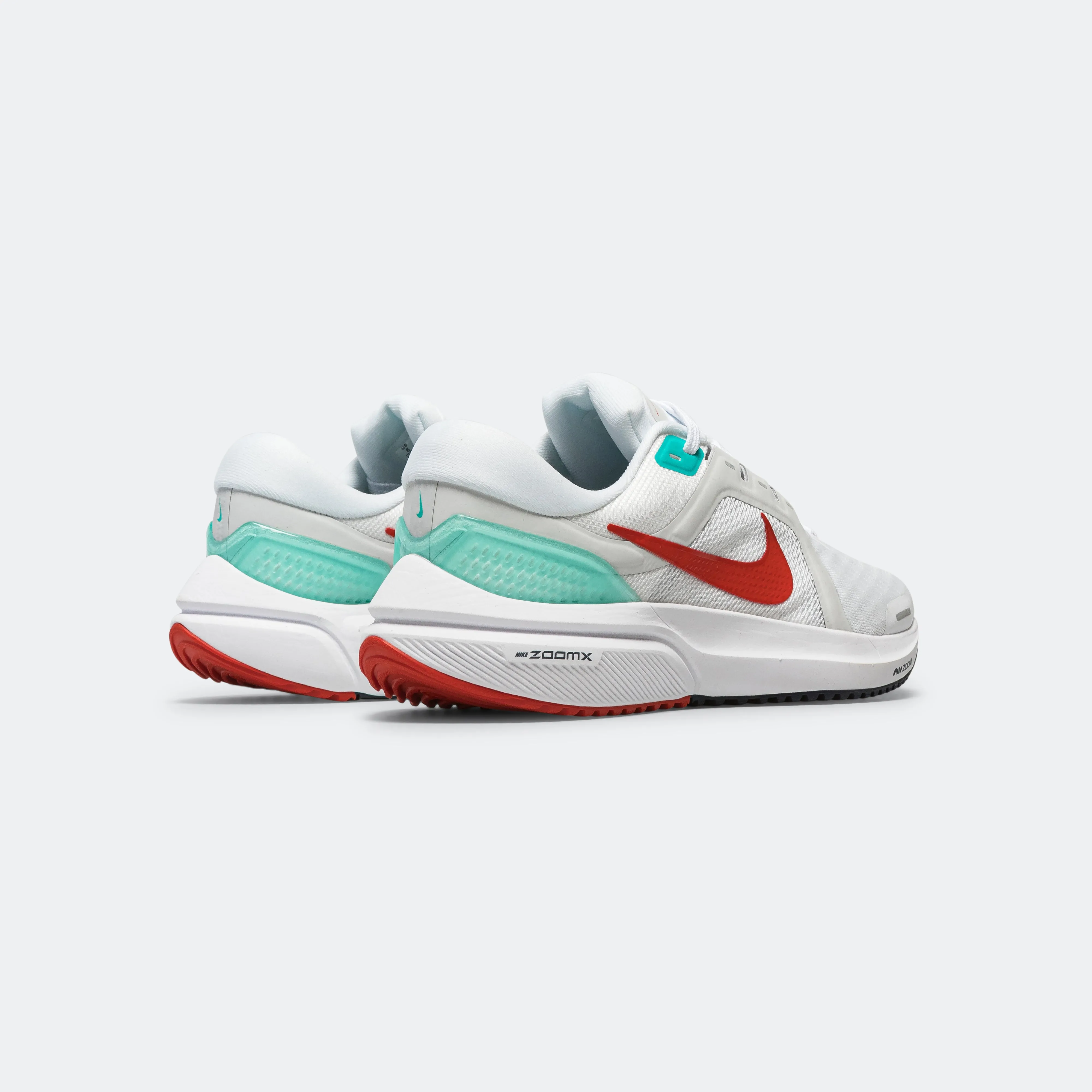 Womens Air Zoom Vomero 16 - White/Picante Red-Clear Jade