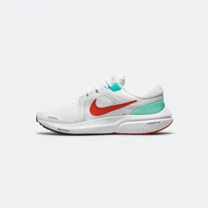 Womens Air Zoom Vomero 16 - White/Picante Red-Clear Jade