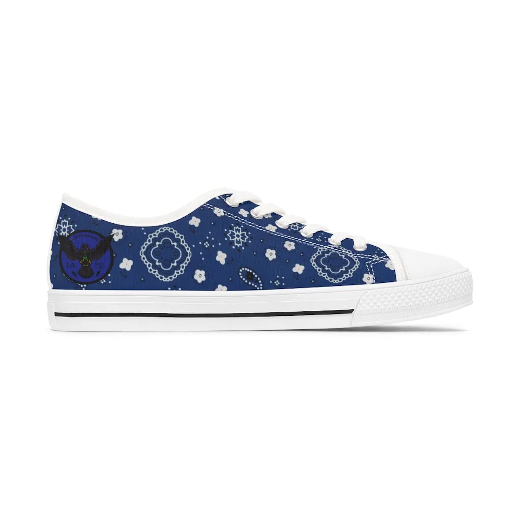 Women's Crowgodshi Blue Colors Low Top Sneakers