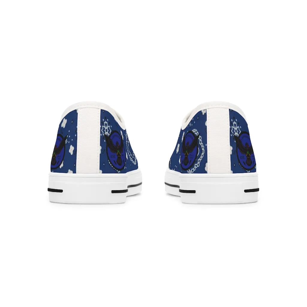 Women's Crowgodshi Blue Colors Low Top Sneakers