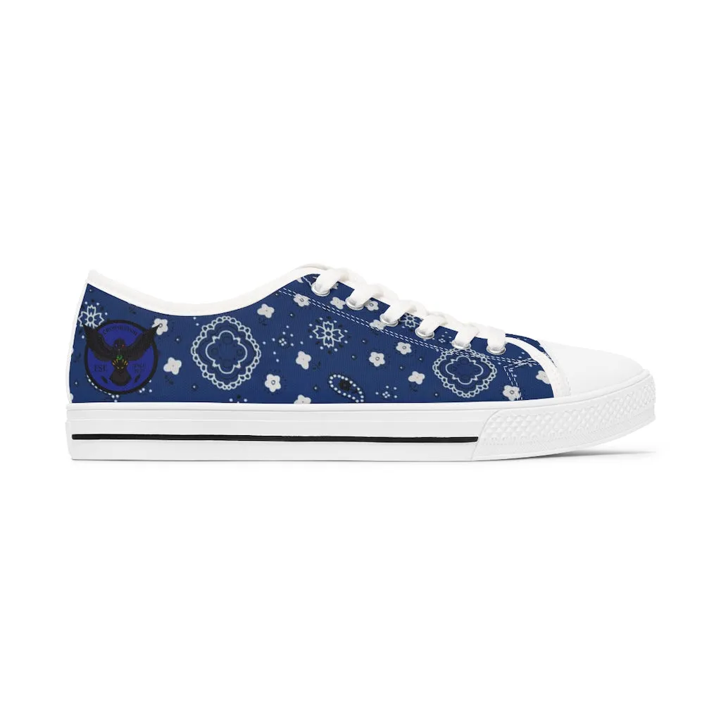 Women's Crowgodshi Blue Colors Low Top Sneakers