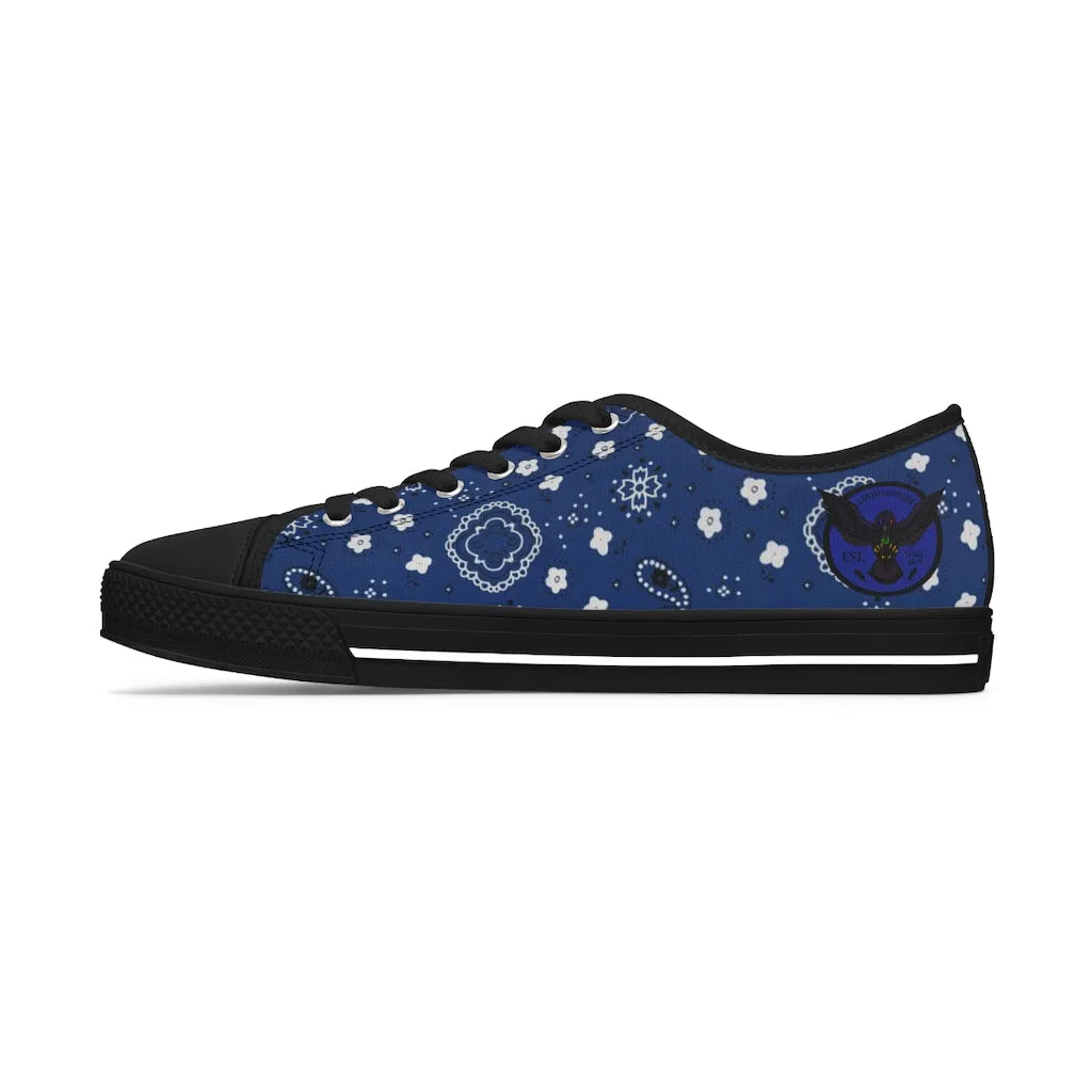 Women's Crowgodshi Blue Colors Low Top Sneakers