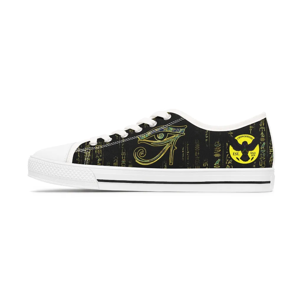 Women's Crowgodshi Eye of Horus Low Top Sneakers