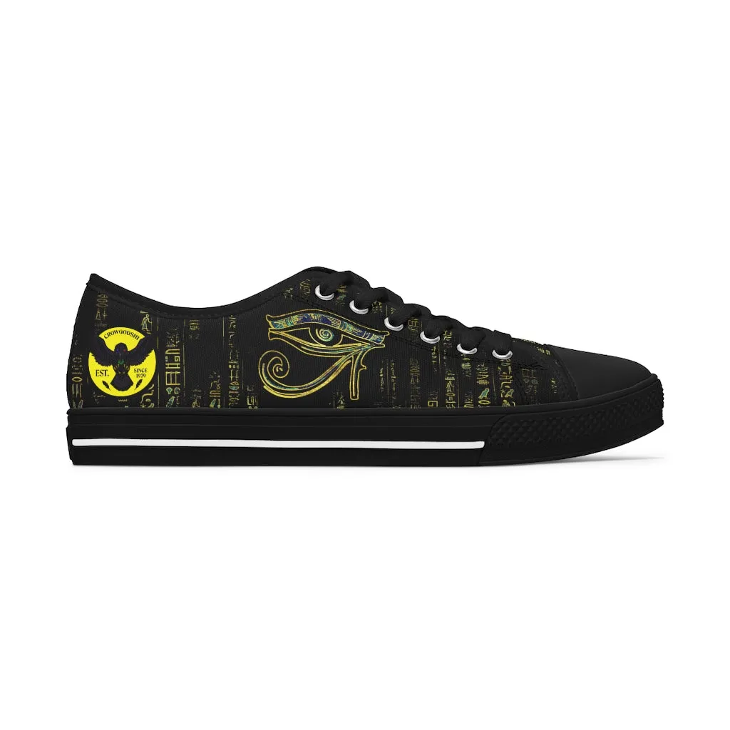 Women's Crowgodshi Eye of Horus Low Top Sneakers