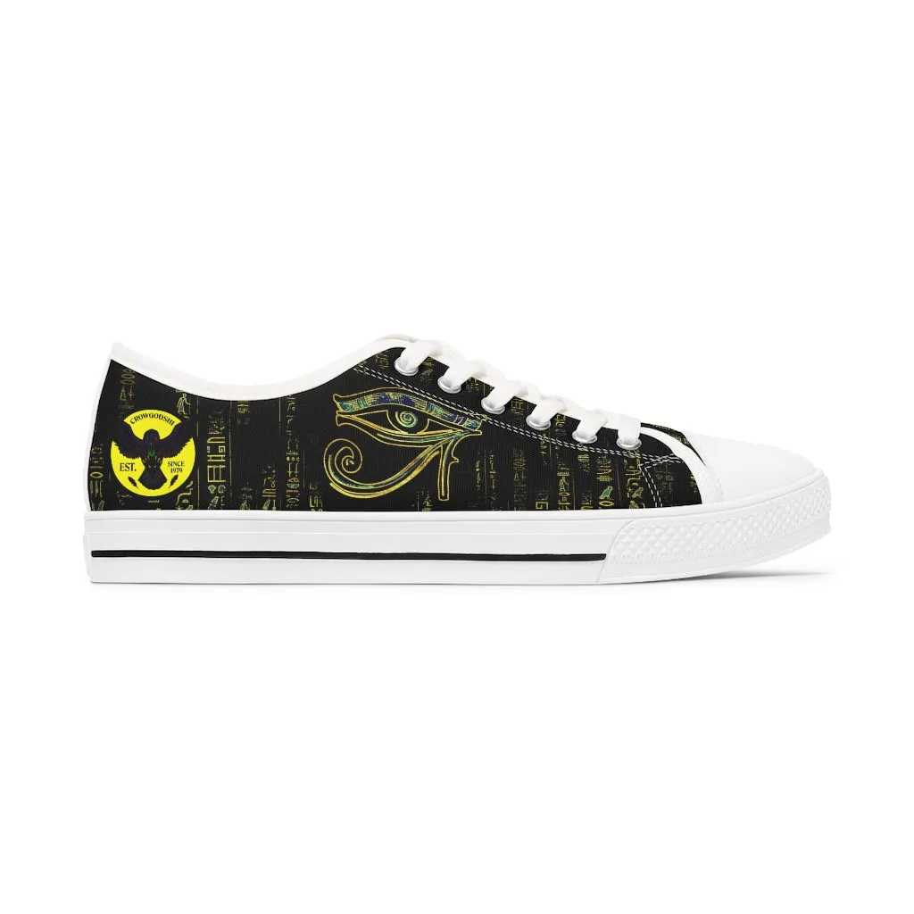 Women's Crowgodshi Eye of Horus Low Top Sneakers