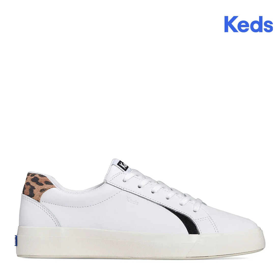 Women's Pursuit Leather Leo Sneaker White/Tan (WH67811)