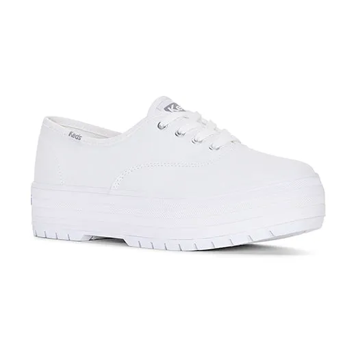 Women's The Platform Lug Canvas Off White (WF67635)