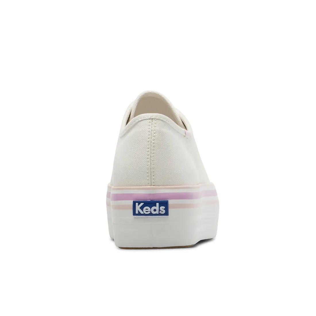 Women's Triple Up Canvas Foxing Stripe White/Lilac (WF67004)