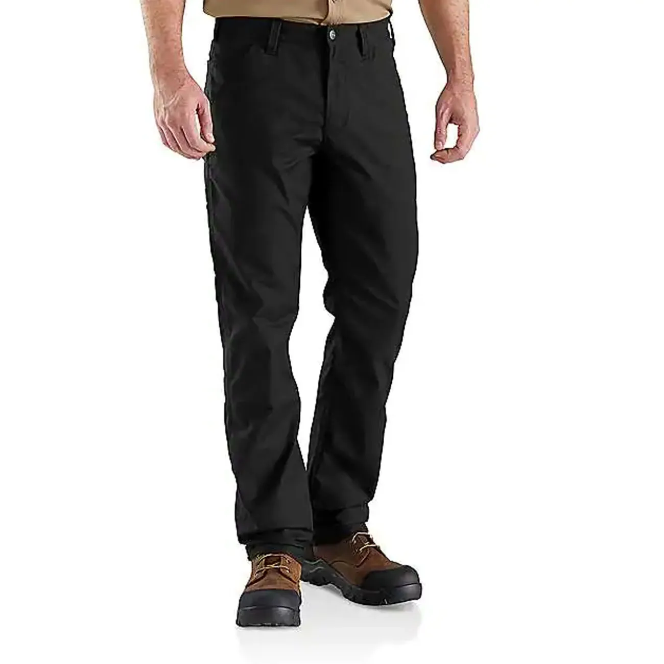 WORK TROUSERS IN CANVAS RUGGED FLEX BLACK