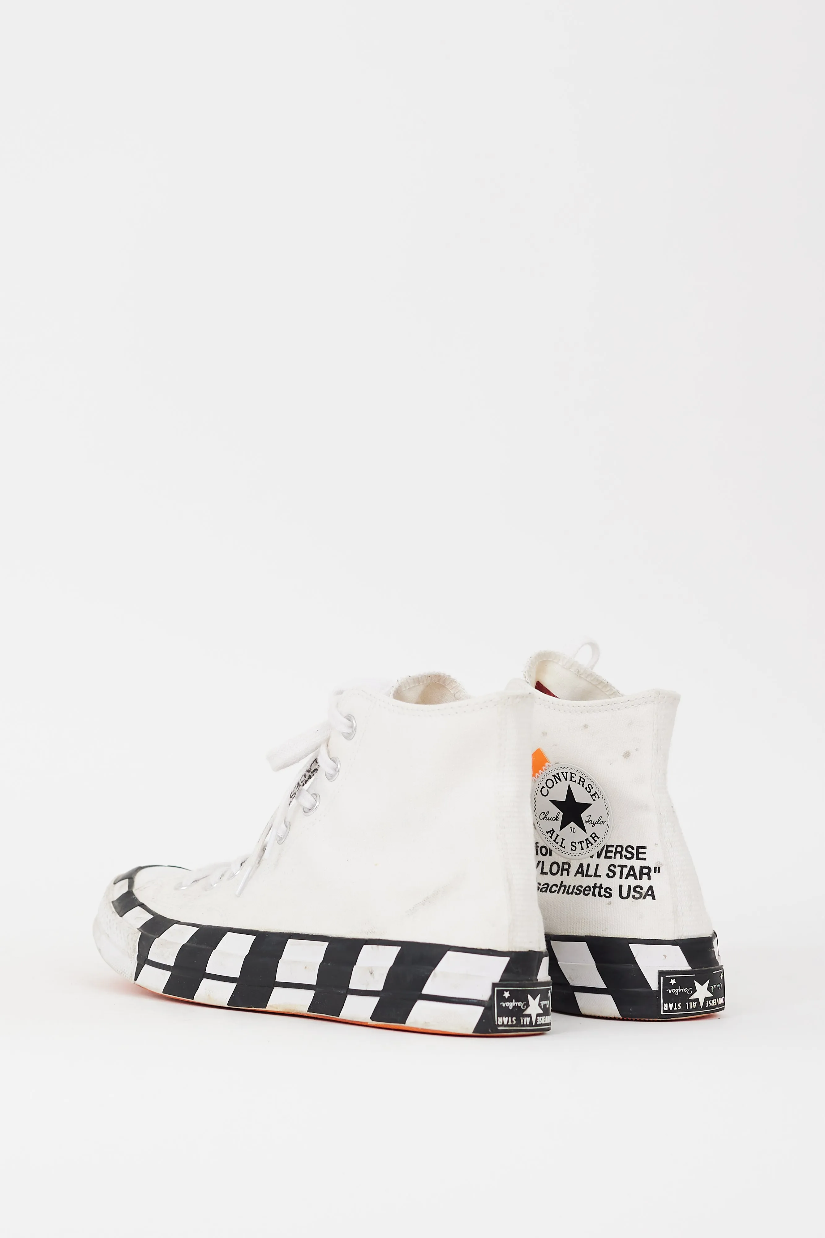 X Converse White & Black Chuck 70 Hi Sneaker