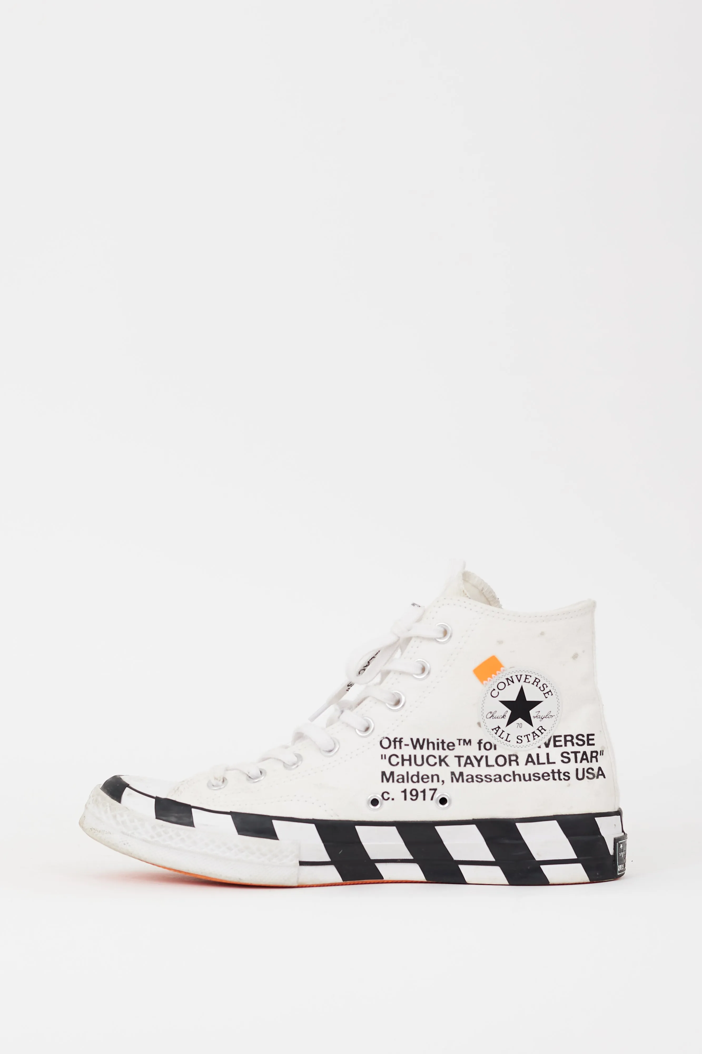 X Converse White & Black Chuck 70 Hi Sneaker