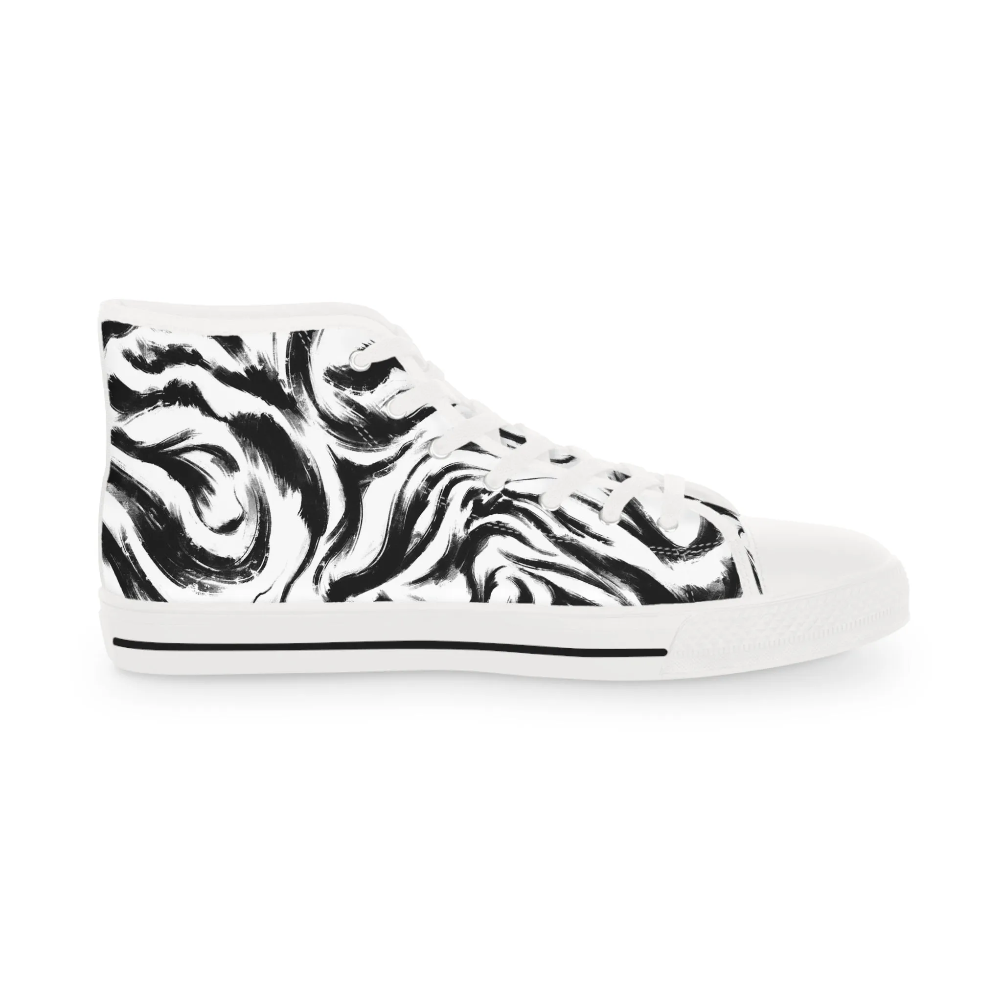 Zebra Men's High Top Sneakers